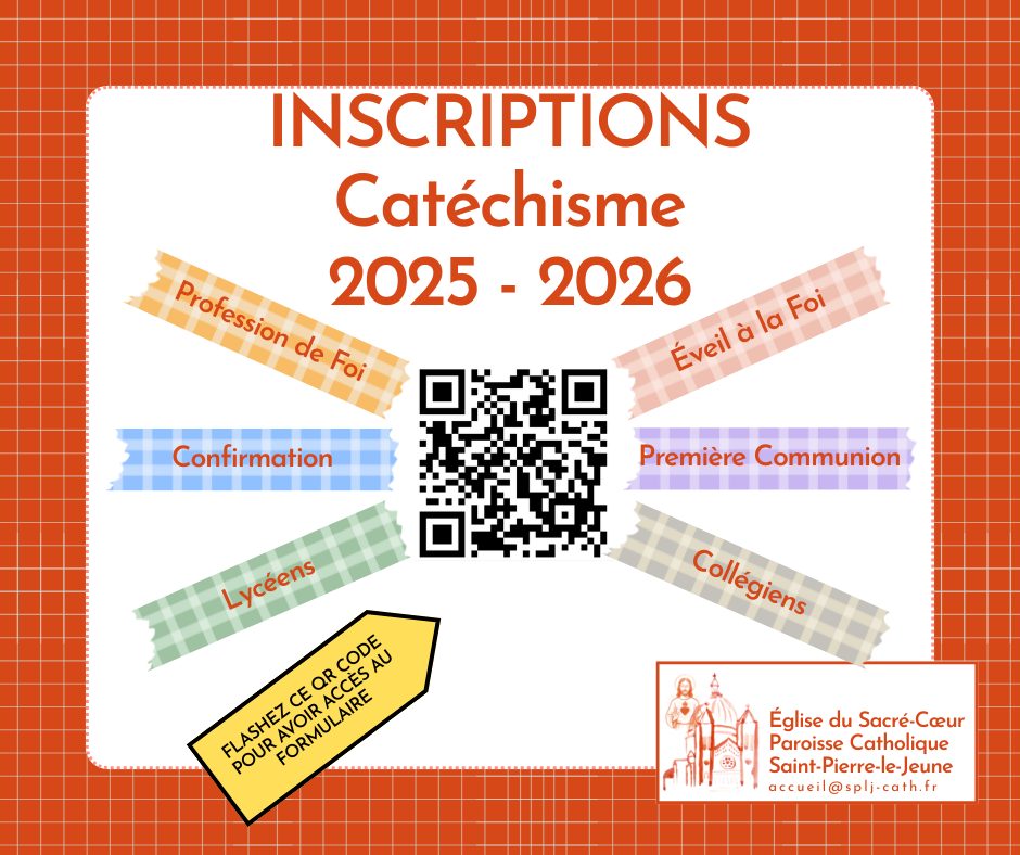 Formulaire d'inscription au catéchisme