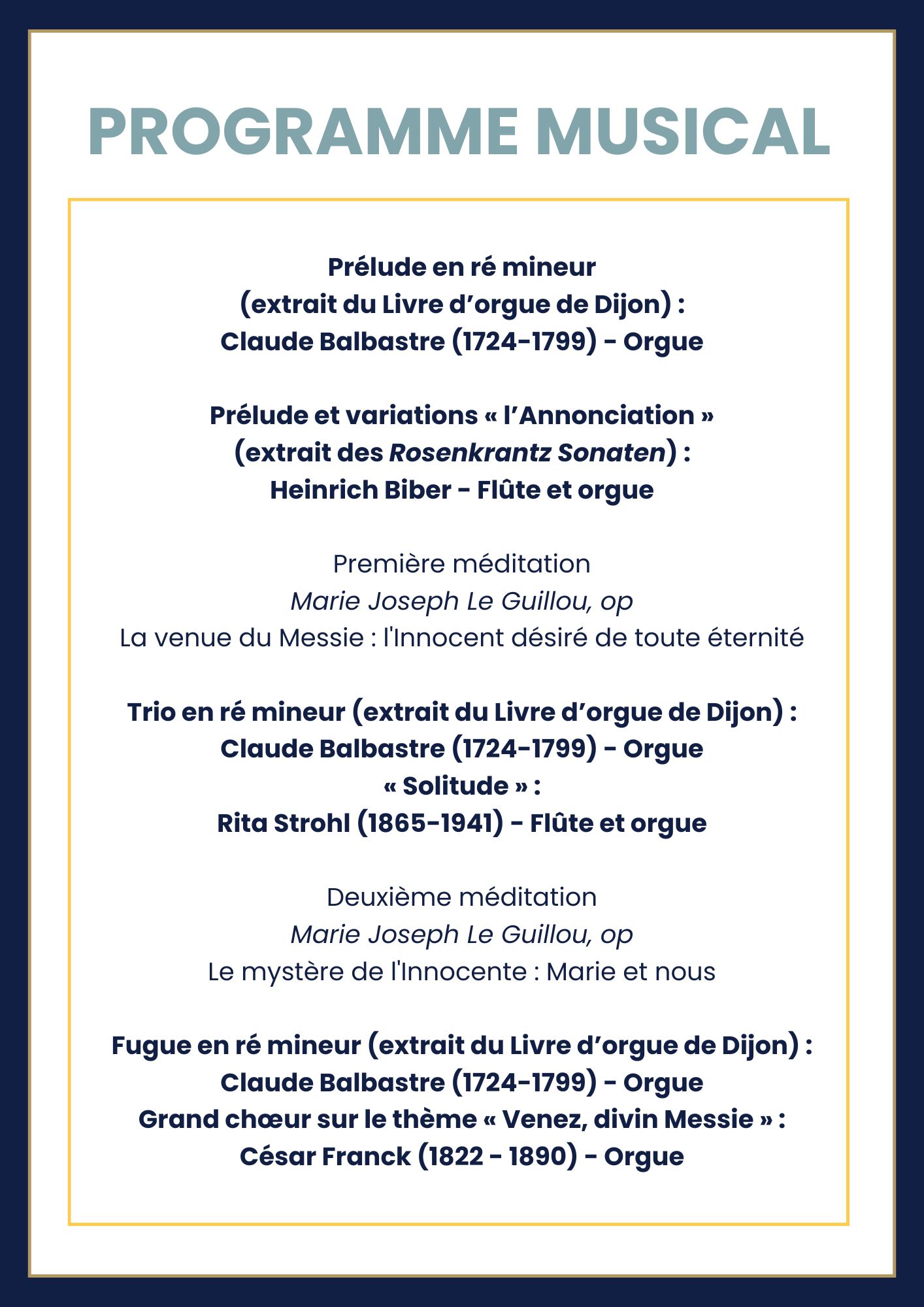 Veillee musicale 14DE25_Verso